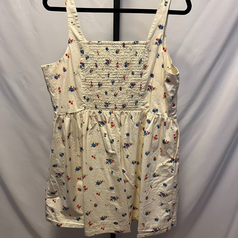 Old Navy White Floral Fit & Flare Cami Mini Dress — Size XL, New Without Tags - Picture 10 of 13
